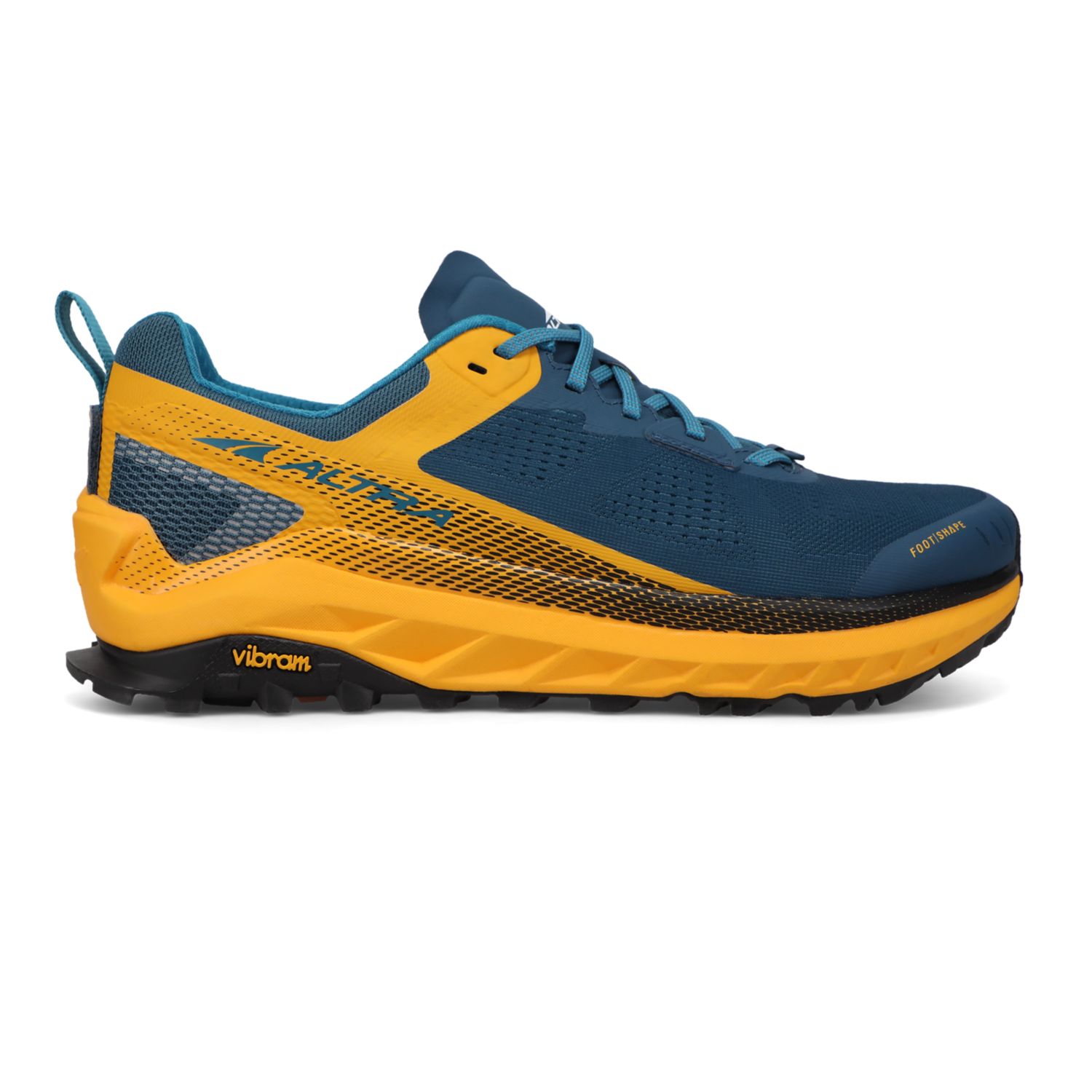 Altra Mens Olympus 4 Walking Shoes Blue | XVFZ-56037